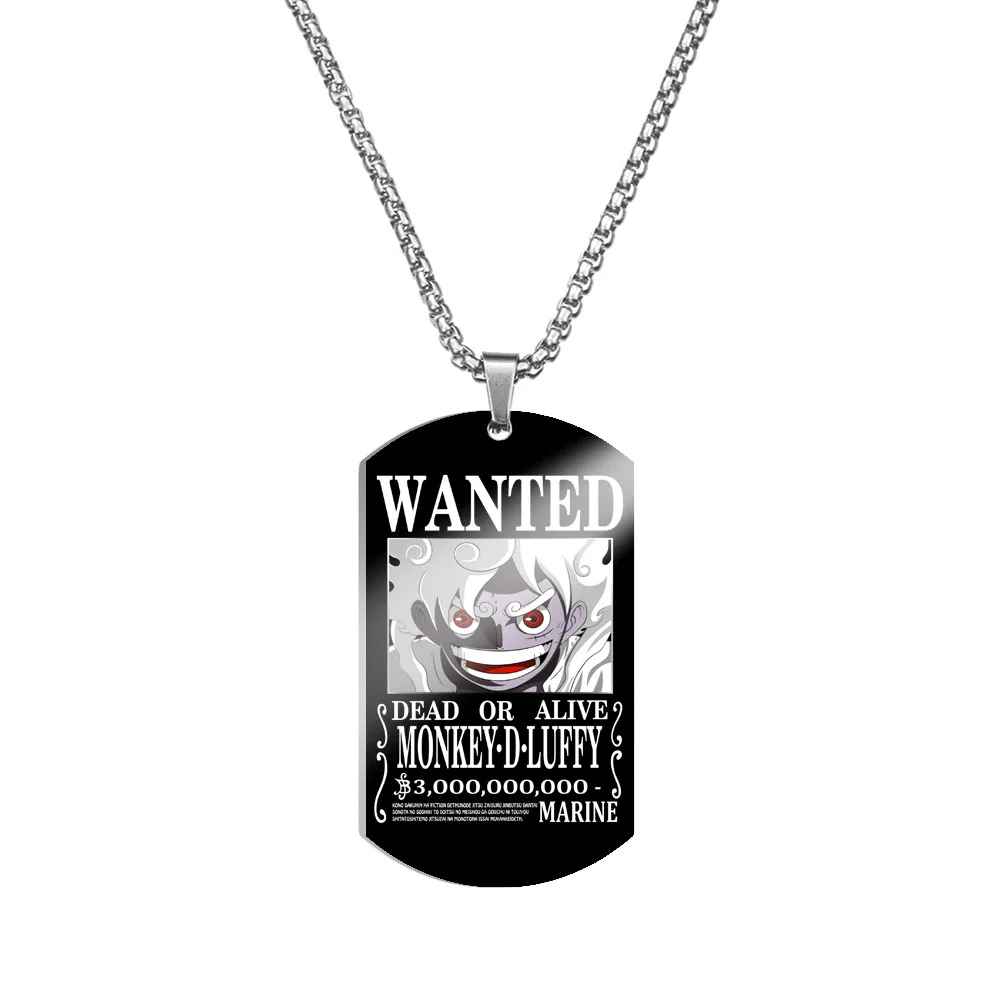One Piece Characters Pendant- Stainless Steel Dog Tag Necklace