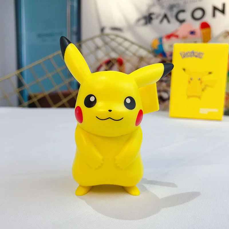 8cm Pokémon Anime Figures with box – Pikachu, Charmander, Squirtle, Bulbasaur & Psyduck Action Model