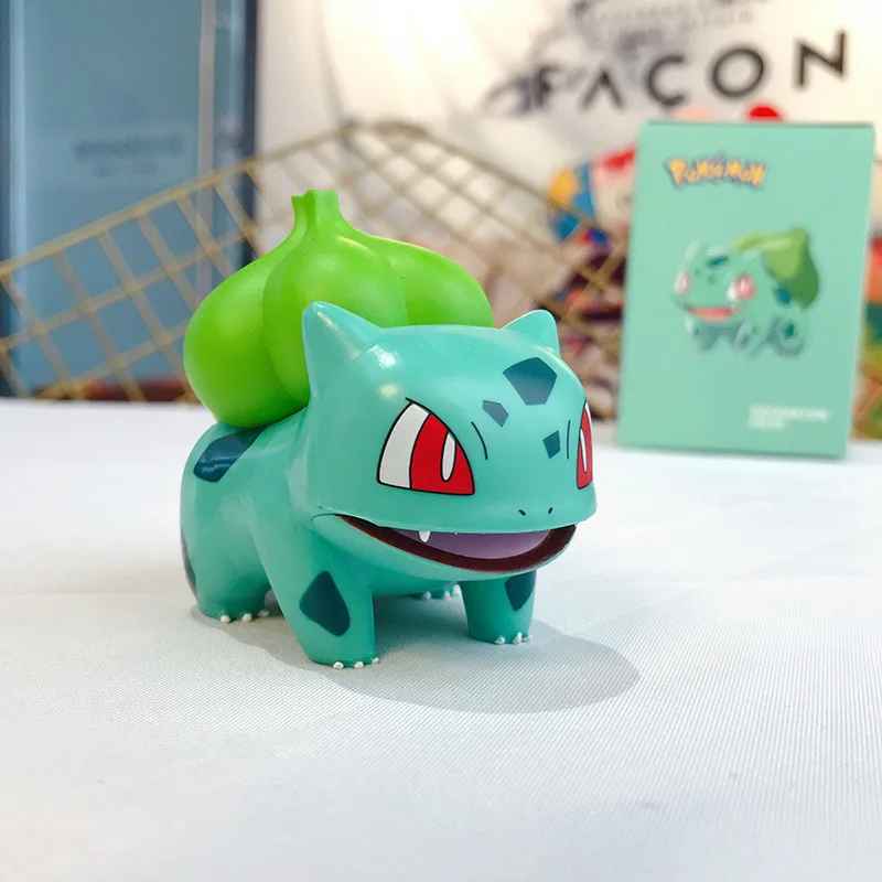 8cm Pokémon Anime Figures with box – Pikachu, Charmander, Squirtle, Bulbasaur & Psyduck Action Model