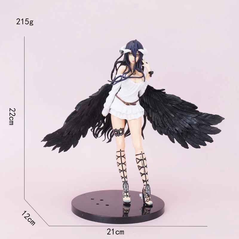 Albedo Figure – Elegant Overlord Anime Collectible with Black Feather Wings