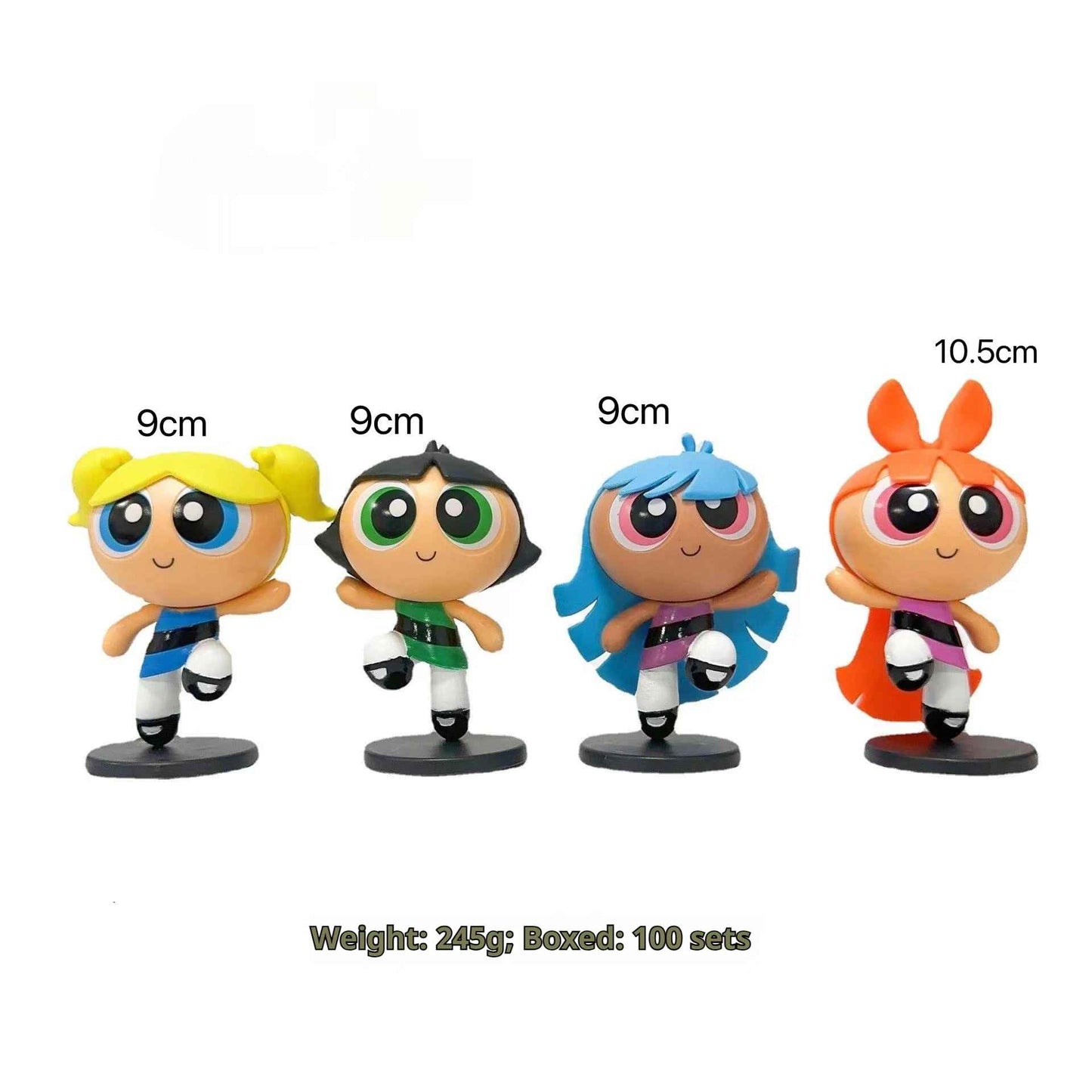 The Powerpuff Girls Figure Set | Blossom, Bubbles, & Buttercup Collectibles Cartoon Network Nostalgia Statue | Geekzillaa