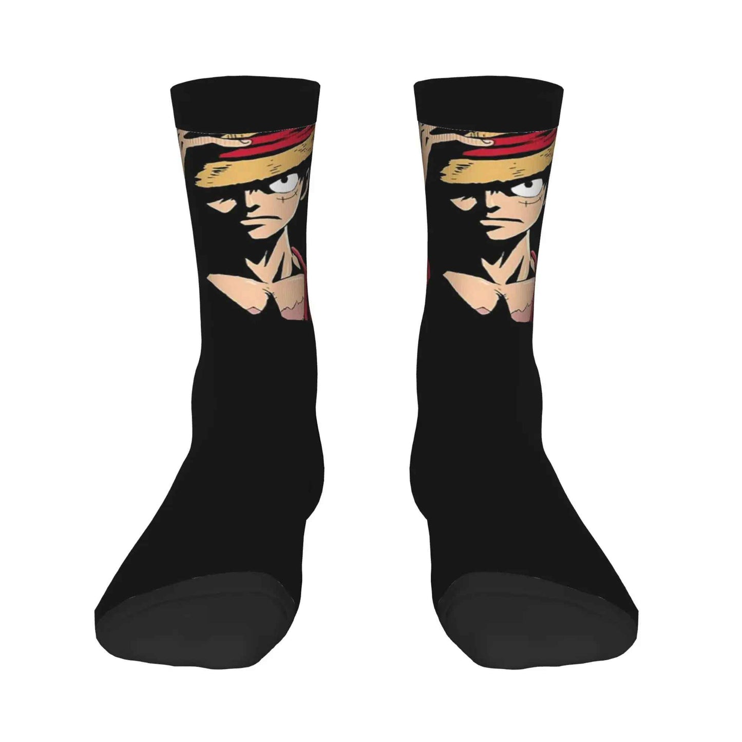 One Piece Luffy Socks | Straw Hat Pirate Crew Socks Anime Merchandise Apparel | Geekzillaa