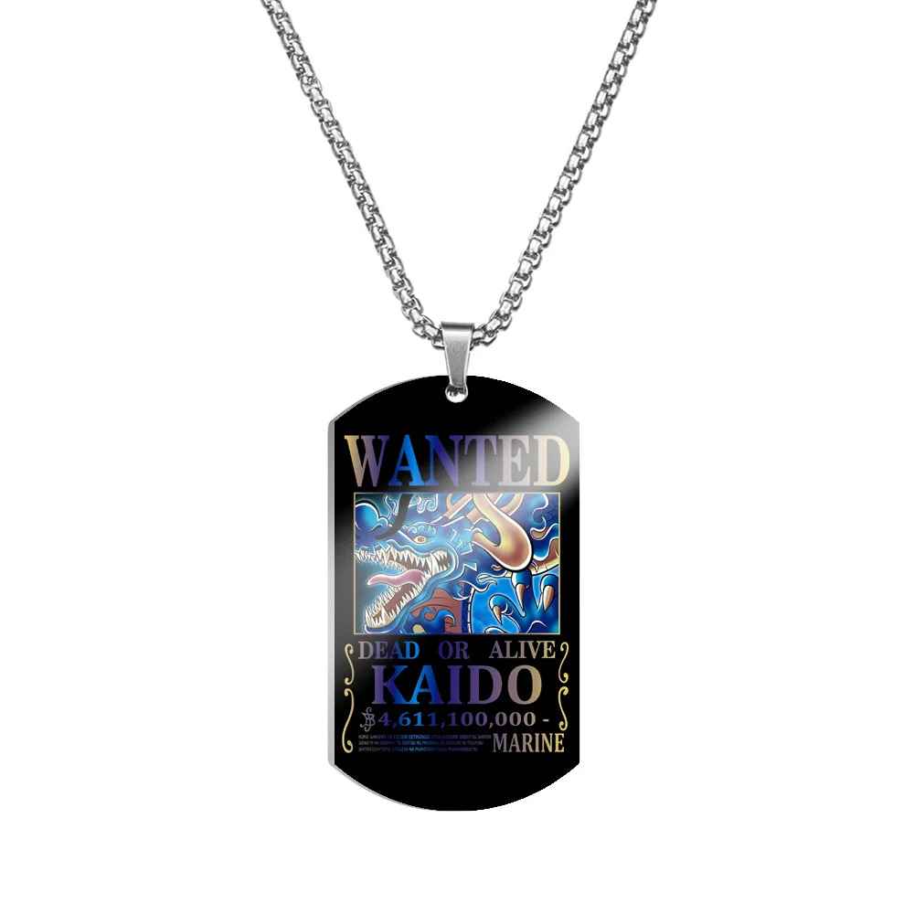 One Piece Characters Pendant- Stainless Steel Dog Tag Necklace