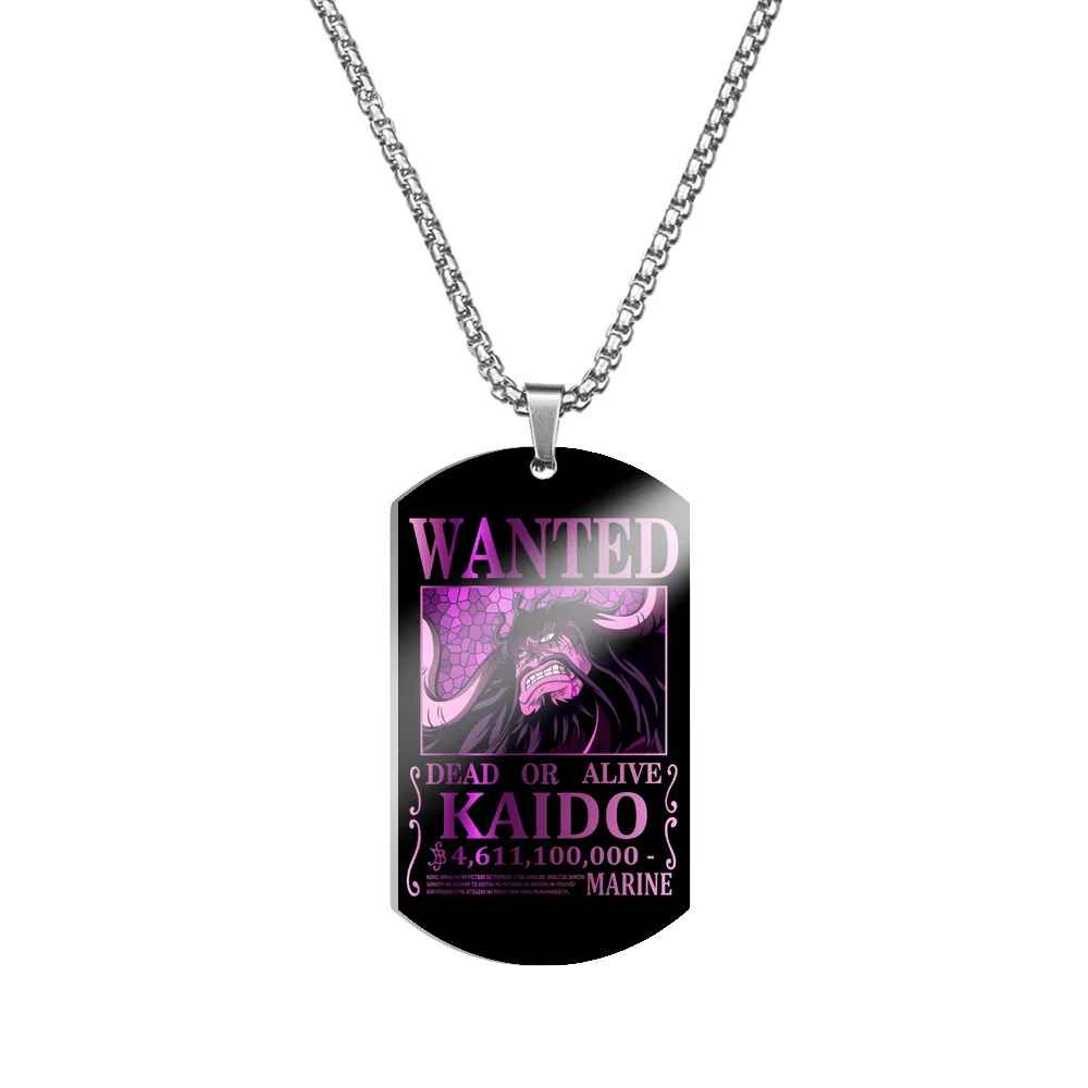 One Piece Characters Pendant- Stainless Steel Dog Tag Necklace