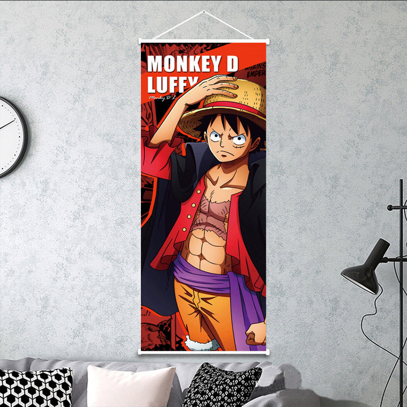 🏴☠️ One Piece Wall Scroll Collection – Wanted Posters & Character Art (Multiple Sizes)