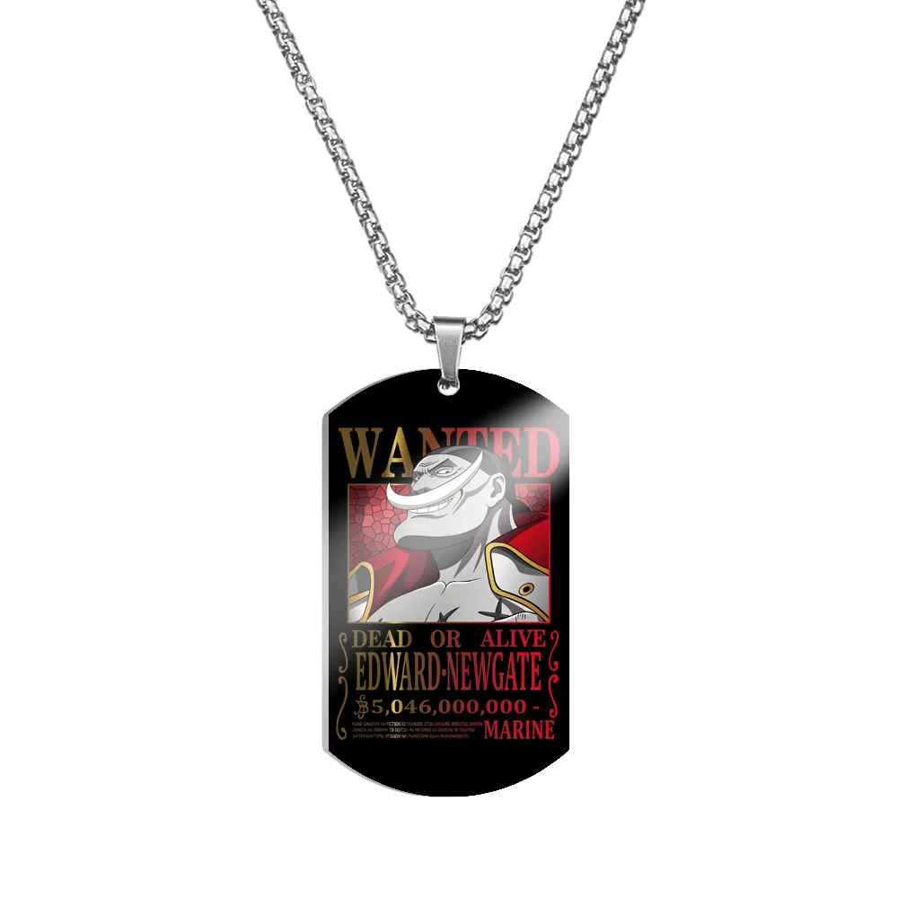 One Piece Characters Pendant- Stainless Steel Dog Tag Necklace