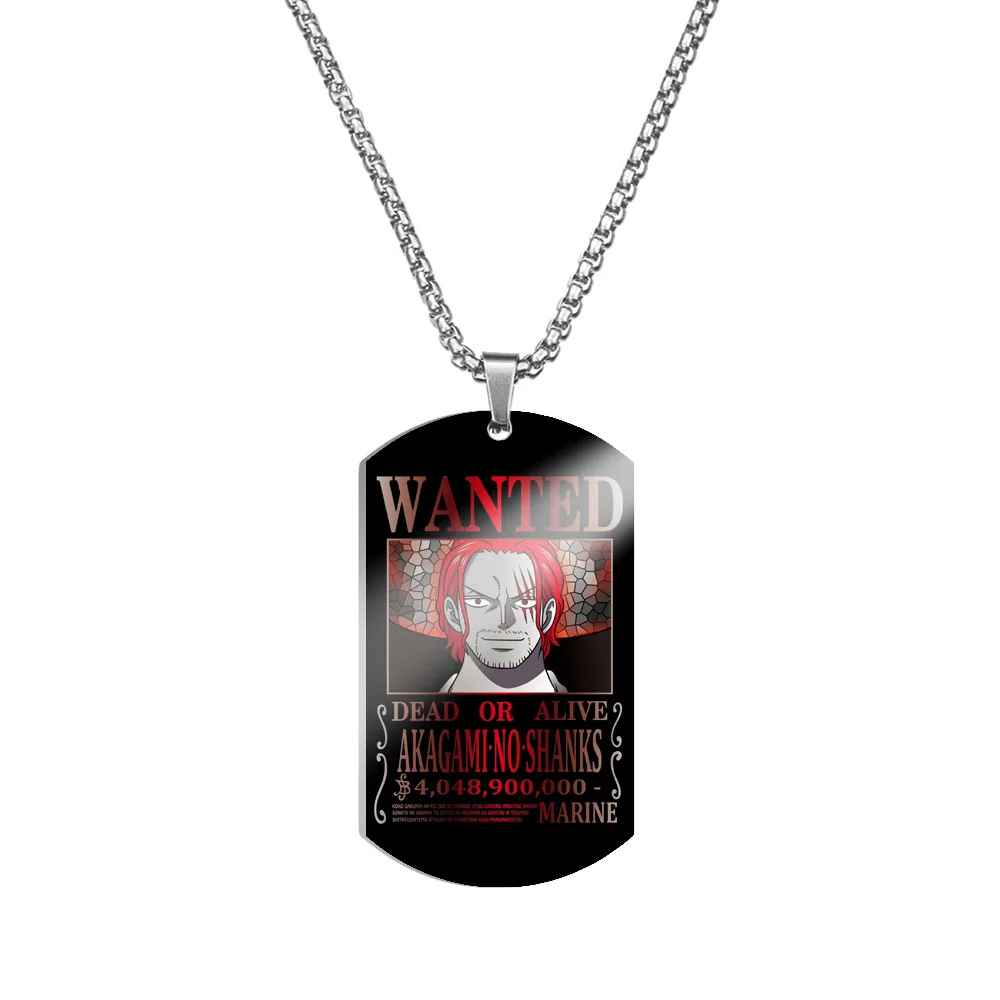 One Piece Characters Pendant- Stainless Steel Dog Tag Necklace