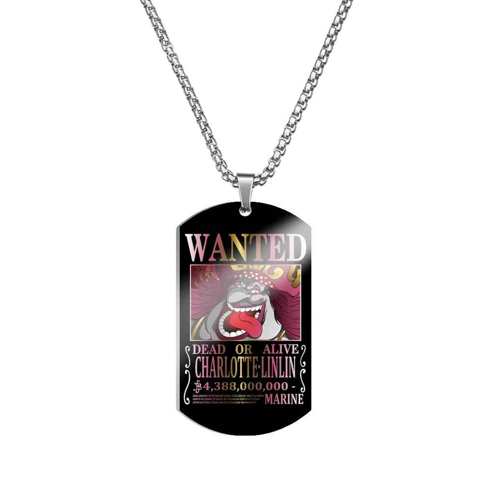 One Piece Characters Pendant- Stainless Steel Dog Tag Necklace