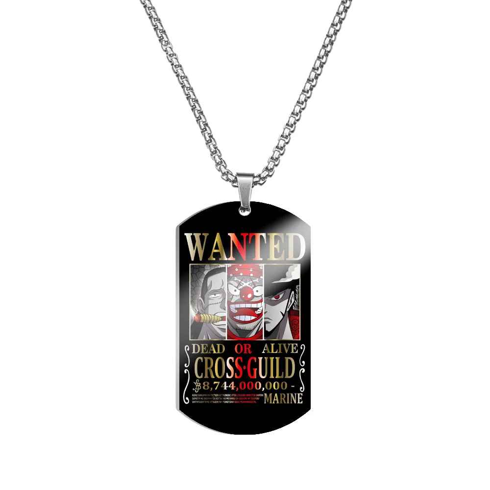 One Piece Characters Pendant- Stainless Steel Dog Tag Necklace