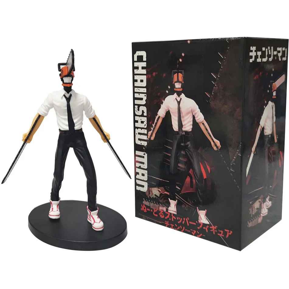 Chainsaw Man Figure – Denji Anime Collectible Action Figure (Chainsaw Head Design)