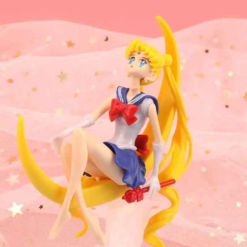 Sailor Moon Crescent Moon Figurine – Magical Girl Collectible | Anime Decor
