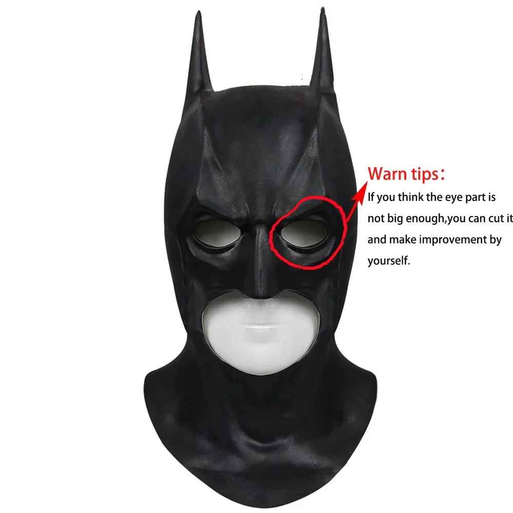 Batman 1989 Full Head Latex Mask – Cosplay Superhero Bruce Wayne Halloween Party Prop