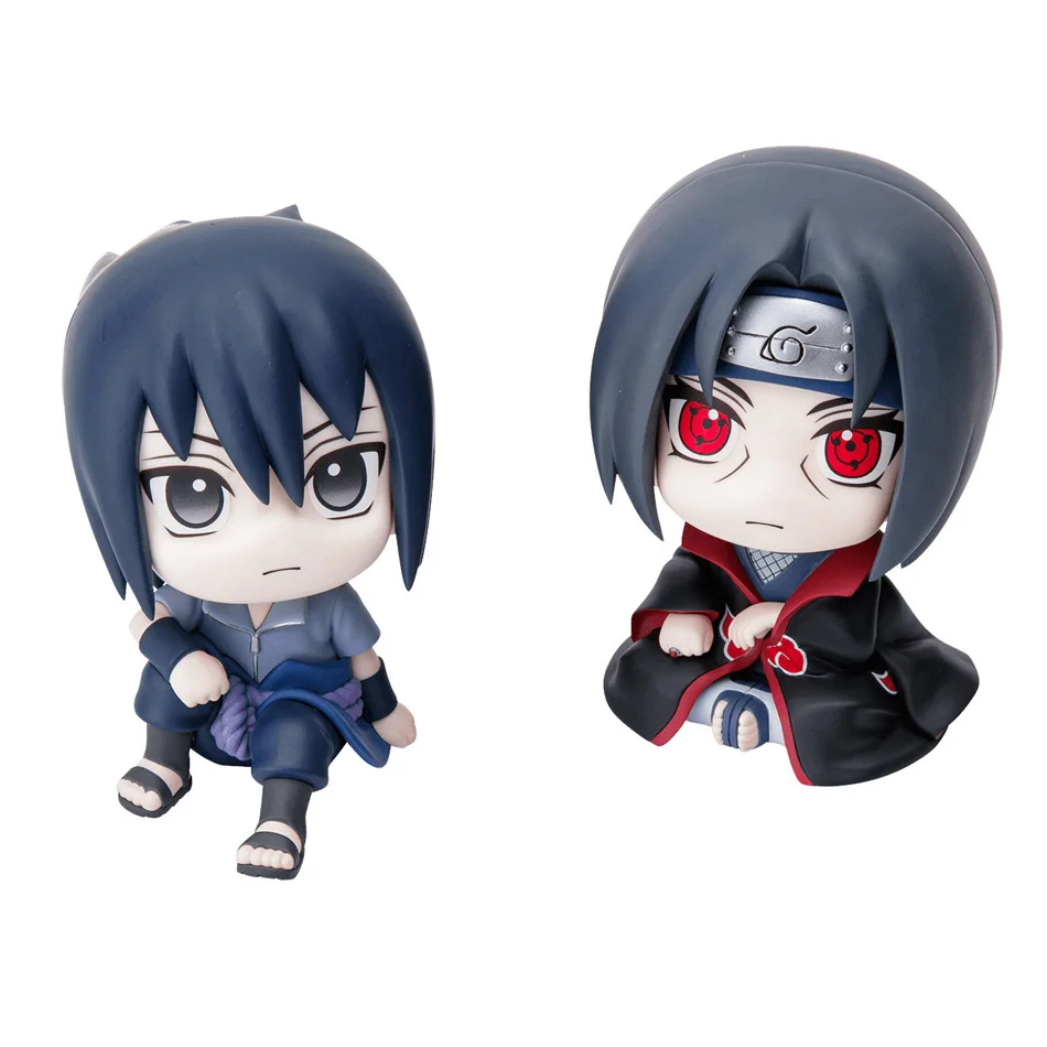 2 Pcs Naruto Anime Figure Kakashi Itachi Q Version