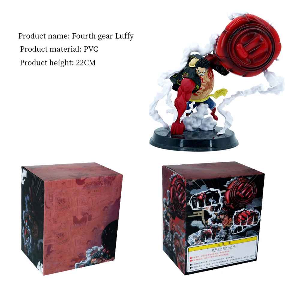 One Piece Figure Wano Gear 4 Luffy 2 Head Pieces