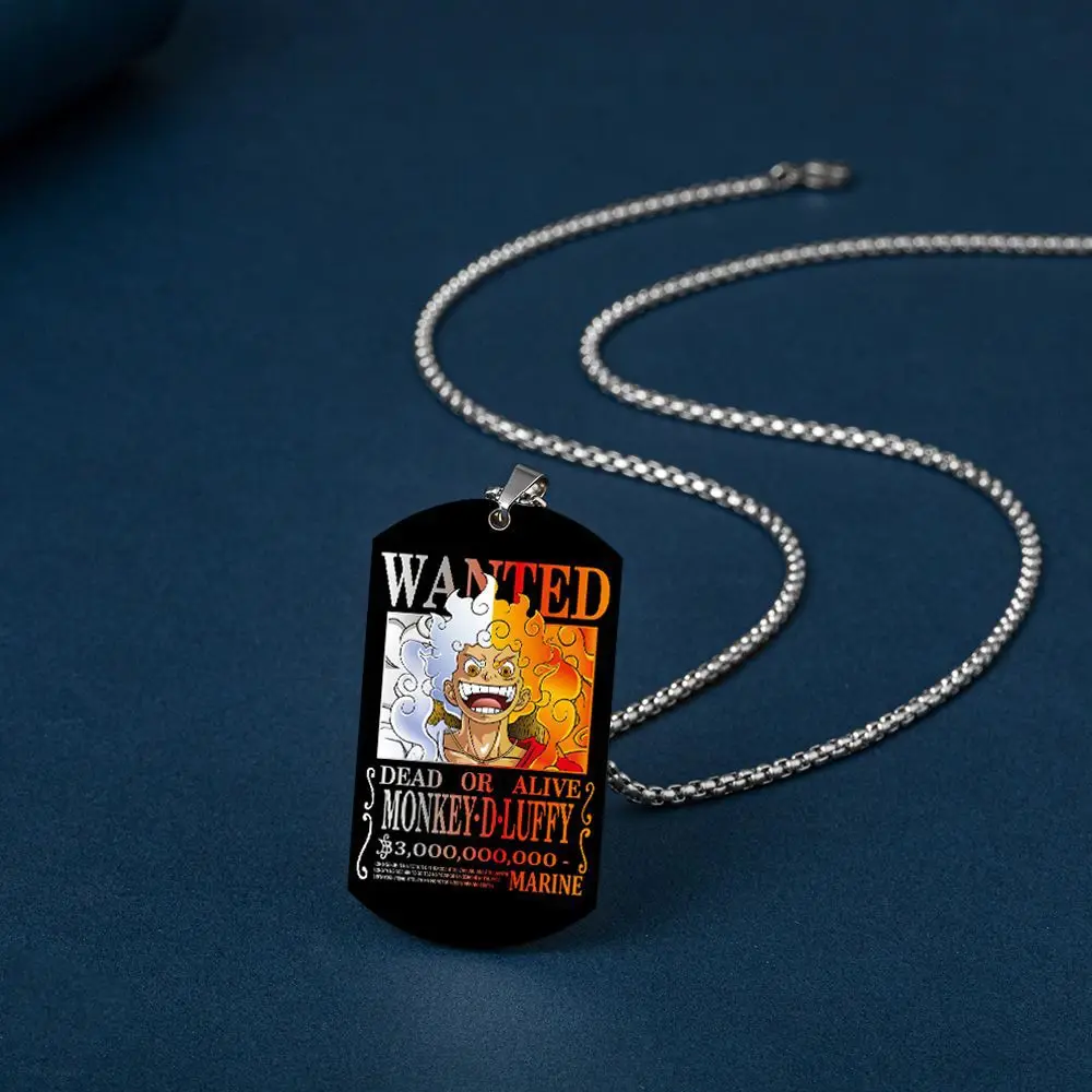 One Piece Characters Pendant- Stainless Steel Dog Tag Necklace