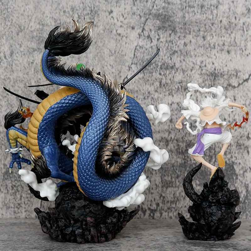 Zoro & Nika Luffy Anime Figure – One Piece Ghost Island Black Gold Zoro Collectible Model
