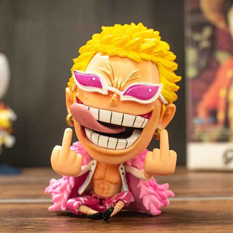🏴☠️ One Piece Chibi Figure Set – Doflamingo & Luffy