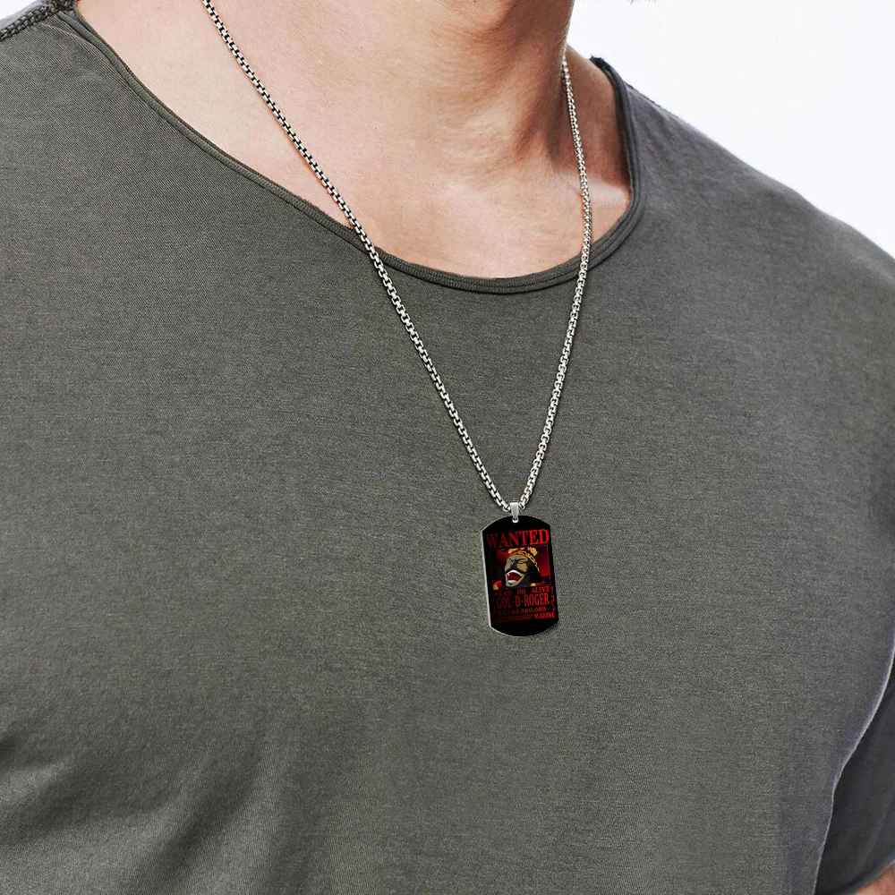 One Piece Characters Pendant- Stainless Steel Dog Tag Necklace