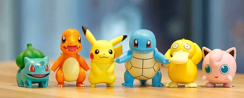 8cm Pokémon Anime Figures with box – Pikachu, Charmander, Squirtle, Bulbasaur & Psyduck Action Model
