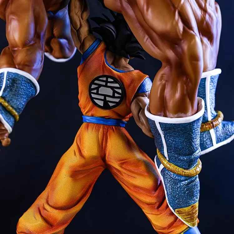 Dragon Ball Son Goku vs Nappa Figure – 23cm Anime Statue