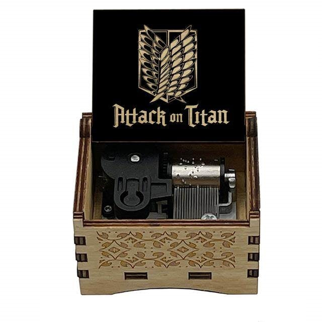 Wooden Hand Crank Music Box