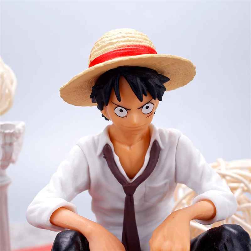 One Piece Monkey D. Luffy Sitting Pose Figurine – Chill & Iconic Anime Collectible