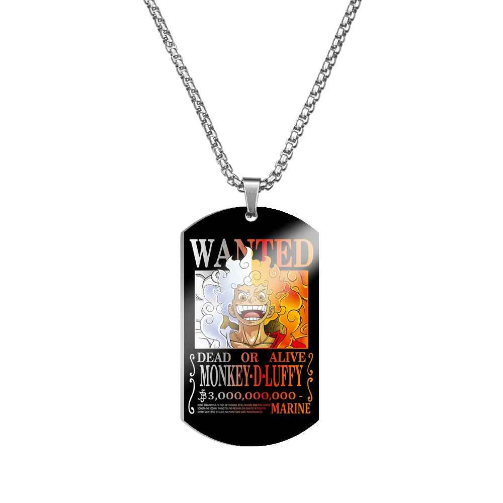 One Piece Characters Pendant- Stainless Steel Dog Tag Necklace