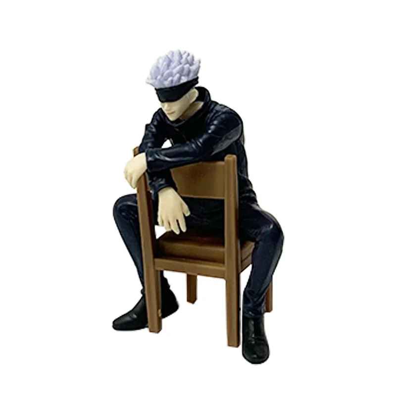 11CM Gojo Satoru Anime Jujutsu Kaisen Figure – Rest Time Sitting Position with Stool | Action Figure Toy Gift