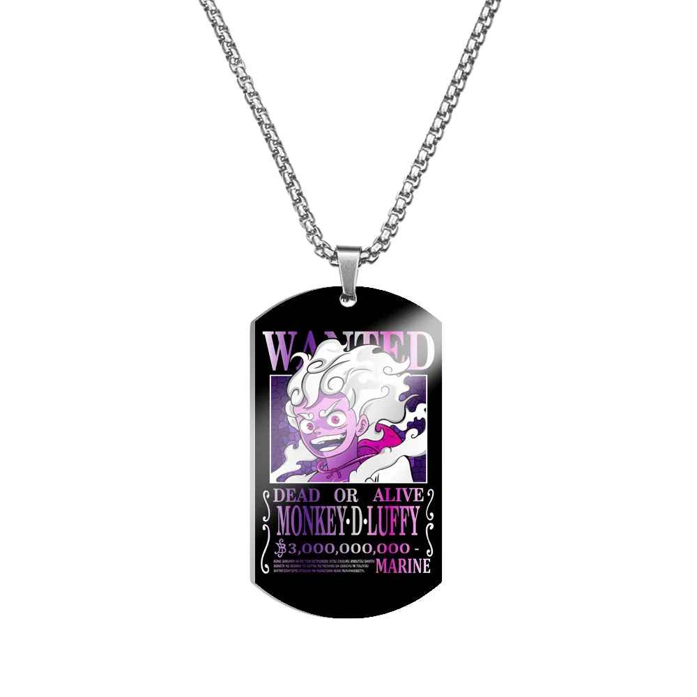 One Piece Characters Pendant- Stainless Steel Dog Tag Necklace