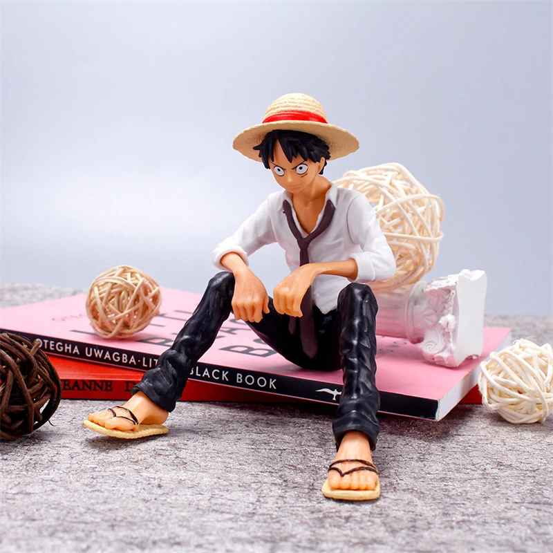 One Piece Monkey D. Luffy Sitting Pose Figurine – Chill & Iconic Anime Collectible