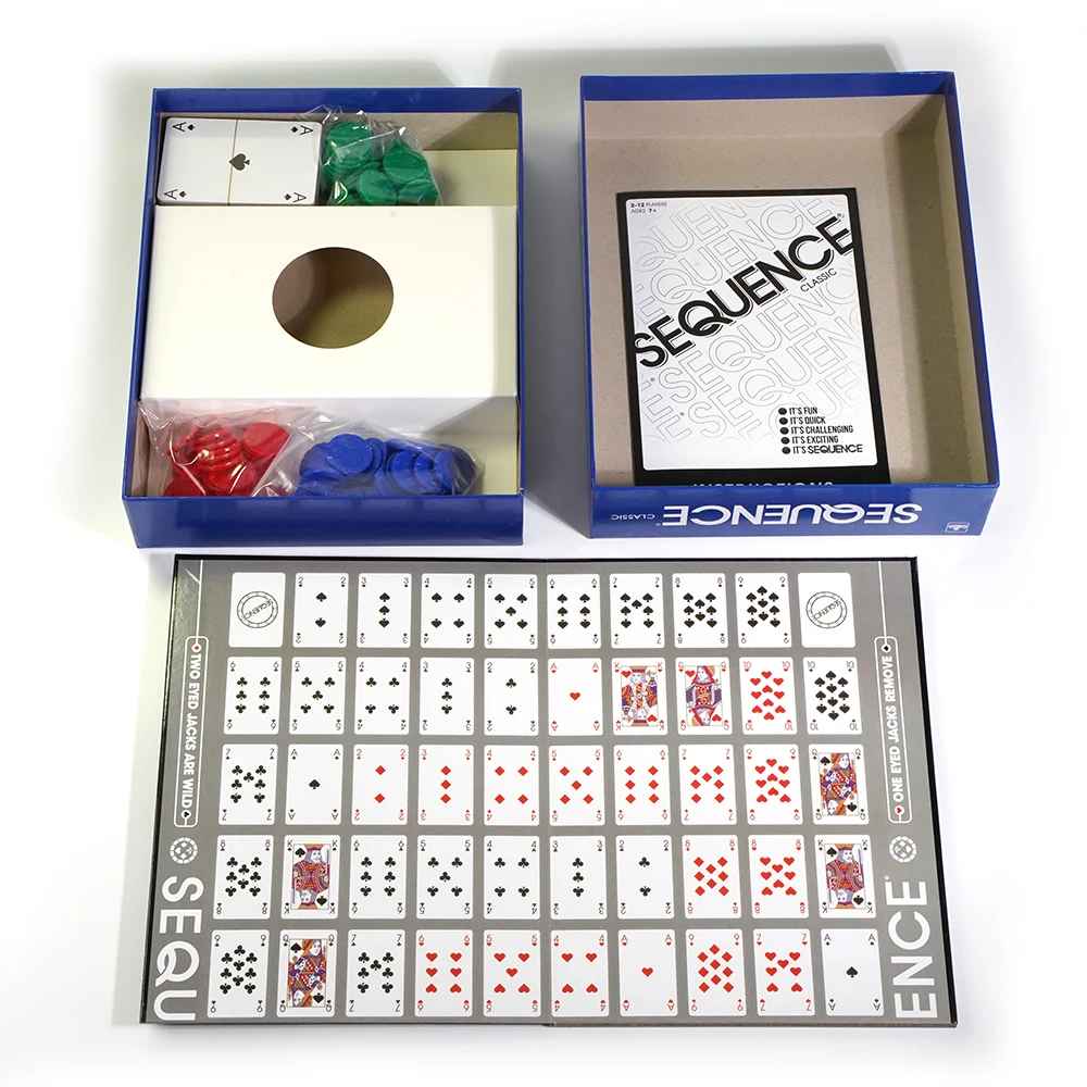 SEQUENCE Board Game – Original Game with Folding Board