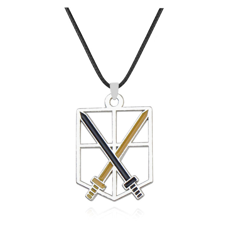 Attack On Titan Necklace Scout Regiment Eren Pendants Anime