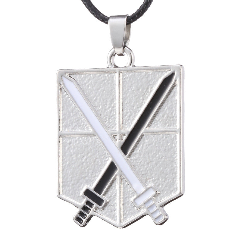 Attack On Titan Necklace Scout Regiment Eren Pendants Anime