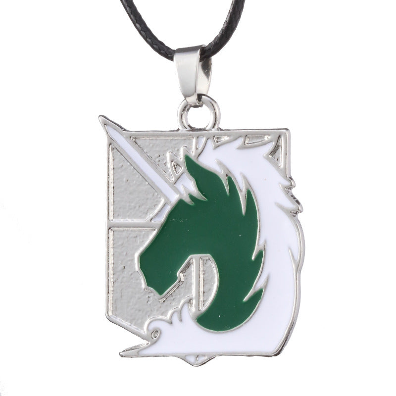 Attack On Titan Necklace Scout Regiment Eren Pendants Anime