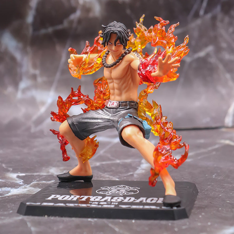 One Piece Portgas D Ace Battle Fire Action Figures