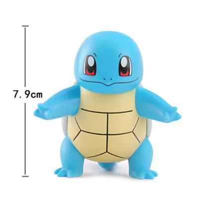 8cm Pokémon Anime Figures with box – Pikachu, Charmander, Squirtle, Bulbasaur & Psyduck Action Model