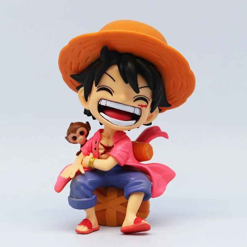 One Piece Figure Set | Luffy & Roronoa Zoro Mini Chibi Statue Straw Hat Pirate Collectibles | Geekzillaa