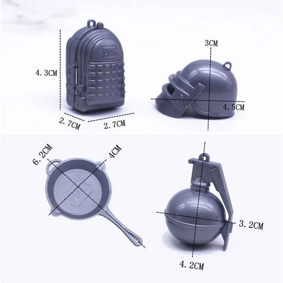 PUBG Mini Weapon & Armor Set – 8-Piece Battle Royale Collection | Gamer Gift