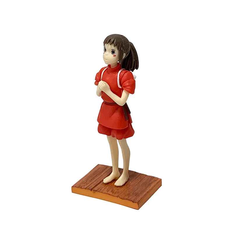 Spirited Away Figure Set | Chihiro & No-Face (Kaonashi) Statue Studio Ghibli Anime Collectible | Geekzillaa