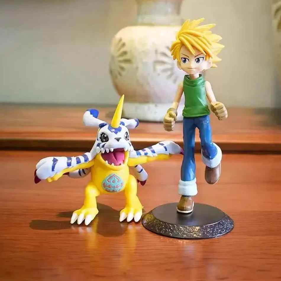 Digimon Adventure Figures | Tai & Agumon, Matt & Gabumon Statue Set | Classic Anime Collectibles | Geekzillaa