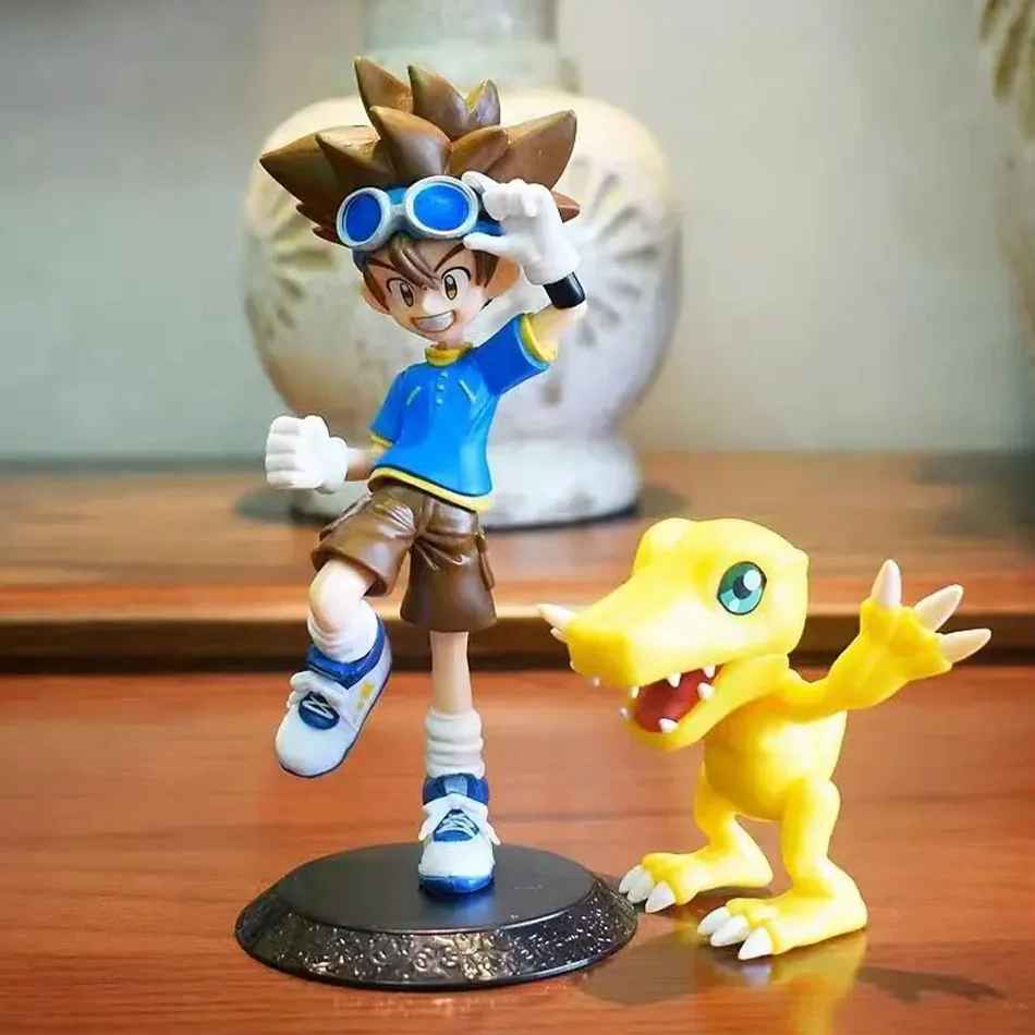 Digimon Adventure Figures | Tai & Agumon, Matt & Gabumon Statue Set | Classic Anime Collectibles | Geekzillaa