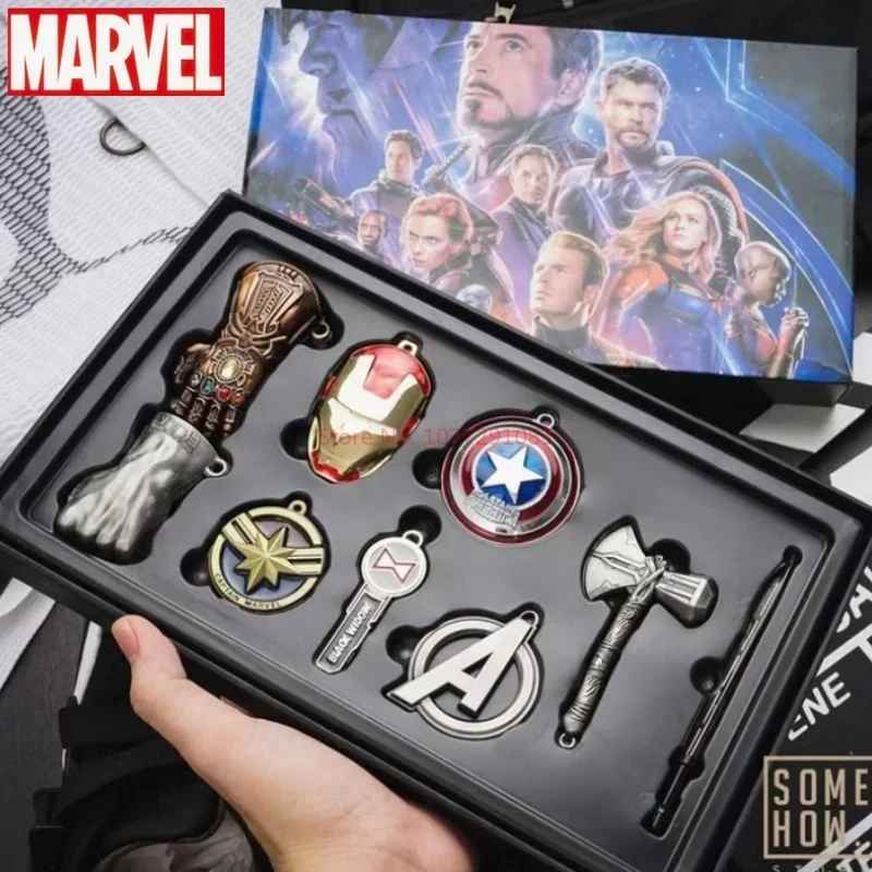 Very high quality collector's Marvel Avengers Endgame  – Thor Axe, Iron Man Helmet, Thanos Infinity Gauntlet | Action Figure Ornaments & Car Key Pendants