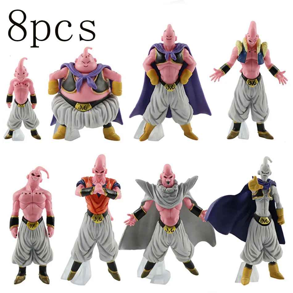 Dragon Ball Z Majin Buu figure set 8 pieces different Buu forms statue collectible