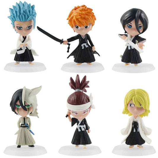 Bleach Anime Chibi Figures – 6-Pack Collectible Set