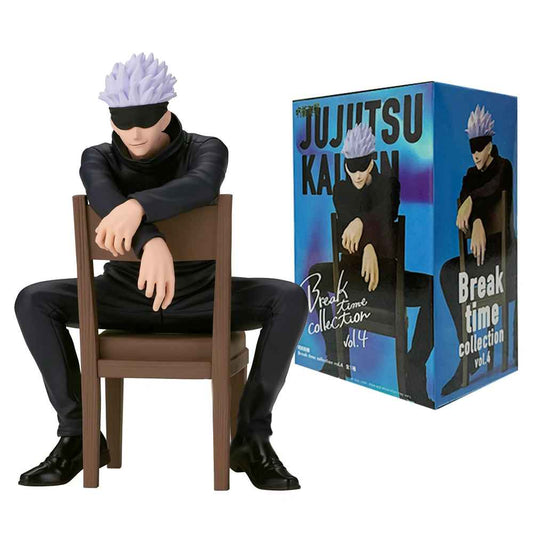 11CM Gojo Satoru Anime Jujutsu Kaisen Figure – Rest Time Sitting Position with Stool | Action Figure Toy Gift