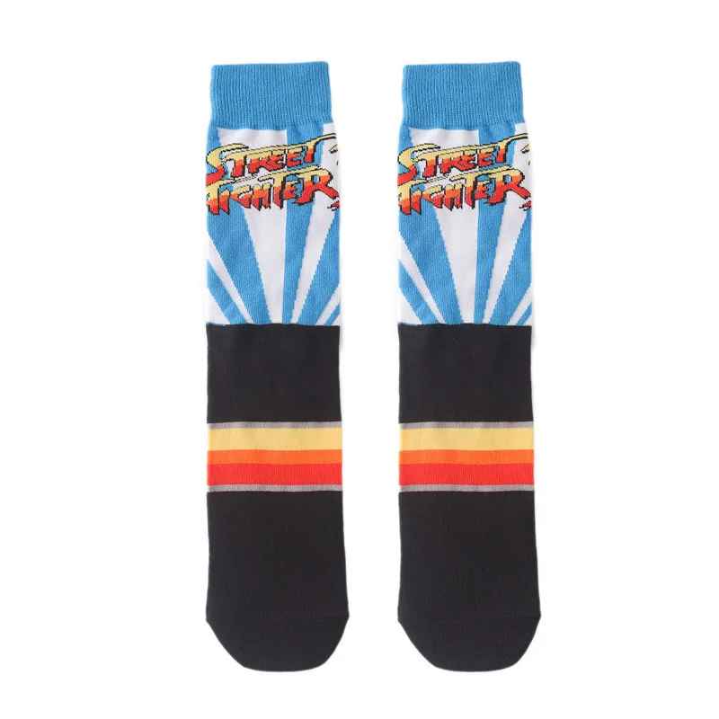 Street Fighter Crew Socks Set – Ken & Classic Blue Retro Gamer Collection