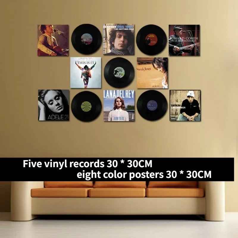 Classic Legends Vinyl Record Wall Art Set