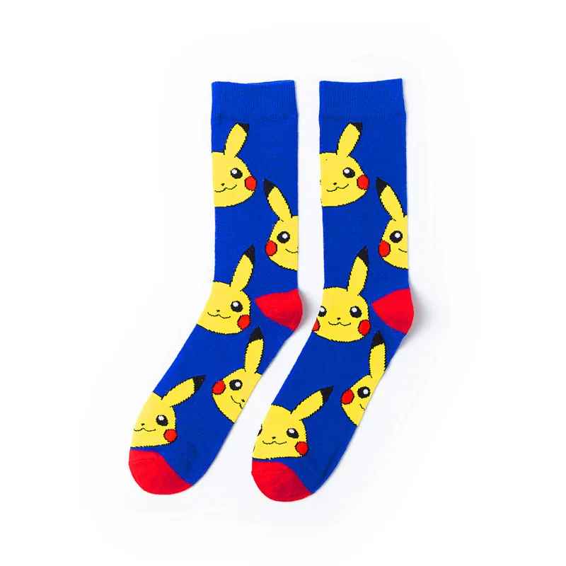 Pokémon Socks Collection | Pikachu & Poké Ball Pattern Anime Crew Socks Merch | Geekzillaa
