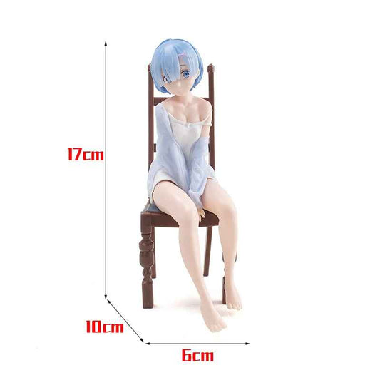 Rem Sitting on Chair Figure – Re:Zero Anime Collectible