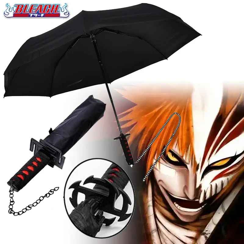 Bleach Katana Umbrella | Soul Reaper Sword Handle Parasol | Anime Tactical Gear | Geekzillaa